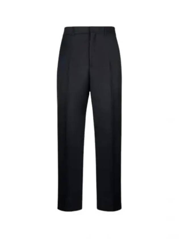 Wool Mohair Silk Twill Slacks Black - DIOR - BALAAN 2