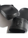 Medusa Band Rubber Slide Slippers Black - VERSACE - BALAAN 5