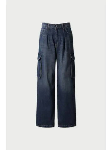 ARAN Mid Blue Cargo Pocket Denim Pants IRPDA24027BUX - IRO - BALAAN 1