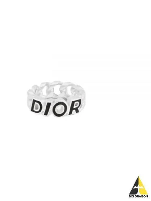 Italic Chain Link Ring Silver - DIOR - BALAAN 2