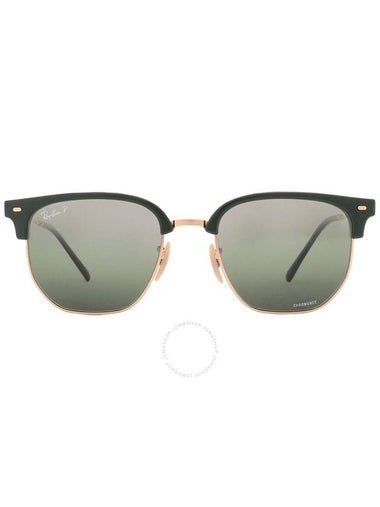 Ray Ban New Clubmaster Polarized Green Mirrored Unisex Sunglasses RB4416 6655G4 53 - RAY-BAN - BALAAN 1