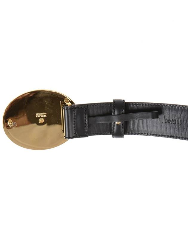 leather belt DCU4949DVTP1NERO BLACK - VERSACE - BALAAN 5