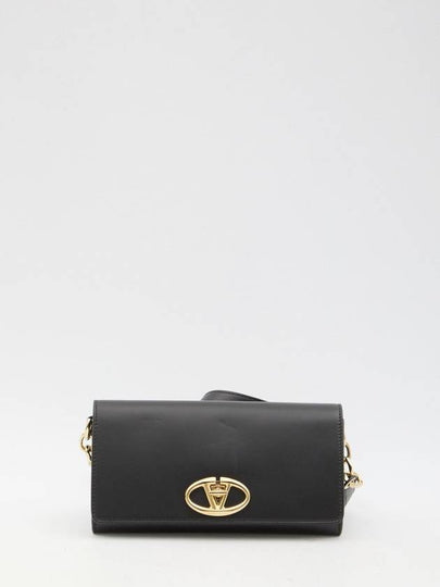 Garavani Logo Plaque Cross Bag Black - VALENTINO - BALAAN 2