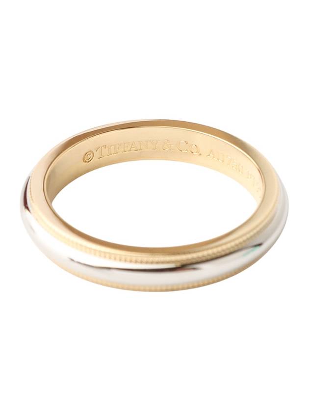 PT950 Milgrain Combi Ring 3 5MM No 1333540 1 - TIFFANY & CO. - BALAAN 5