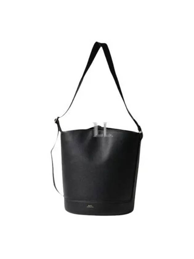 Ana Leather Shoulder Bag Black - A.P.C. - BALAAN 2