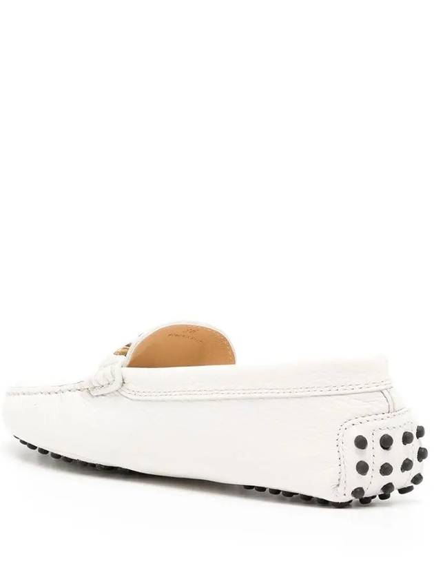 Women's Gommino Leather Driving Shoes White - TOD'S - BALAAN 4