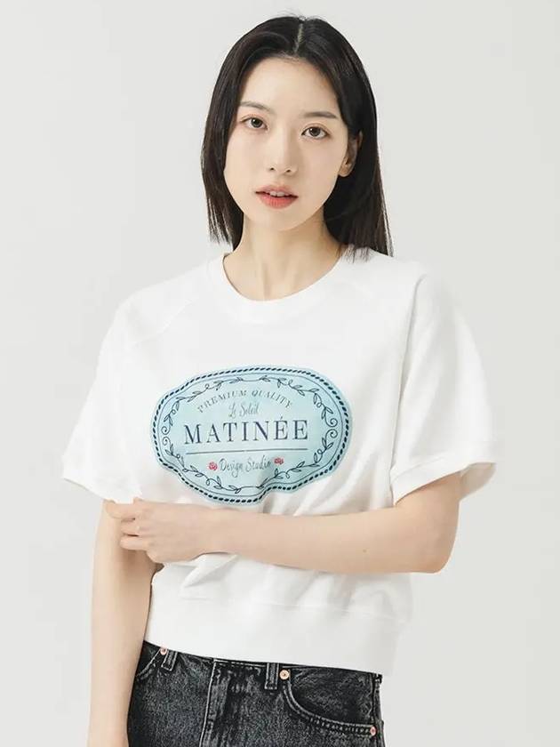 Matinee Vintage Label Half Sweat Shirt OFF WHITE - LE SOLEIL MATINEE - BALAAN 1