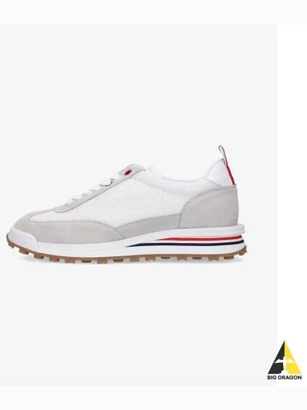 Thom Women Browne Nylon Tech Runner Low Top Sneakers Grey White - THOM BROWNE - BALAAN 2