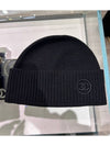 CC Logo Beanie Fur Hat Women Men Unisex Black - CHANEL - BALAAN 8