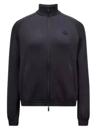 24 8G00004 89A8K 999 Matte black patch logo zip up - MONCLER - BALAAN 1