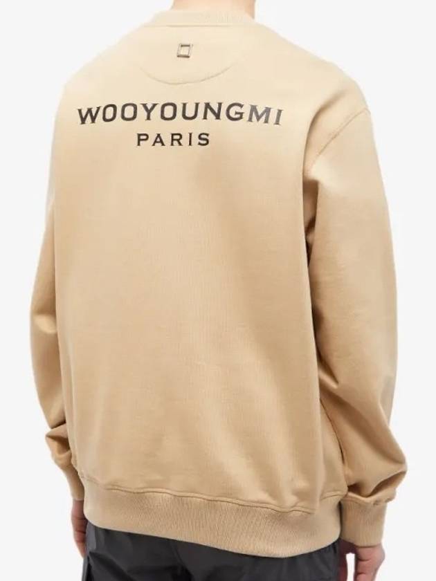 Men's Sweatshirt Back Logo Beige - WOOYOUNGMI - BALAAN 1