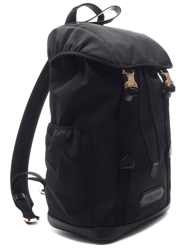 Buckle Strap Drawstring Backpack Black - TOM FORD - BALAAN 4