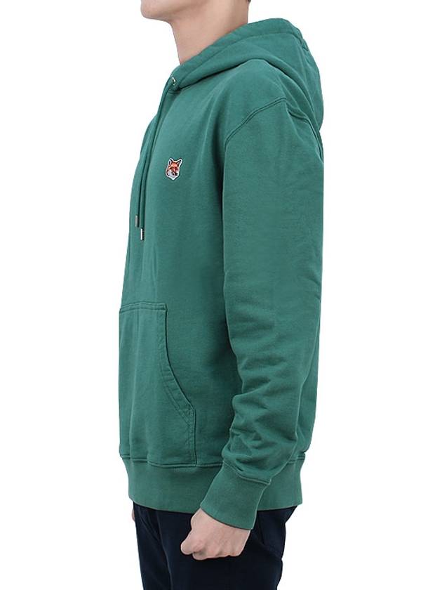 Fox Head Patch Regular Hoodie Teal Grey - MAISON KITSUNE - BALAAN 4