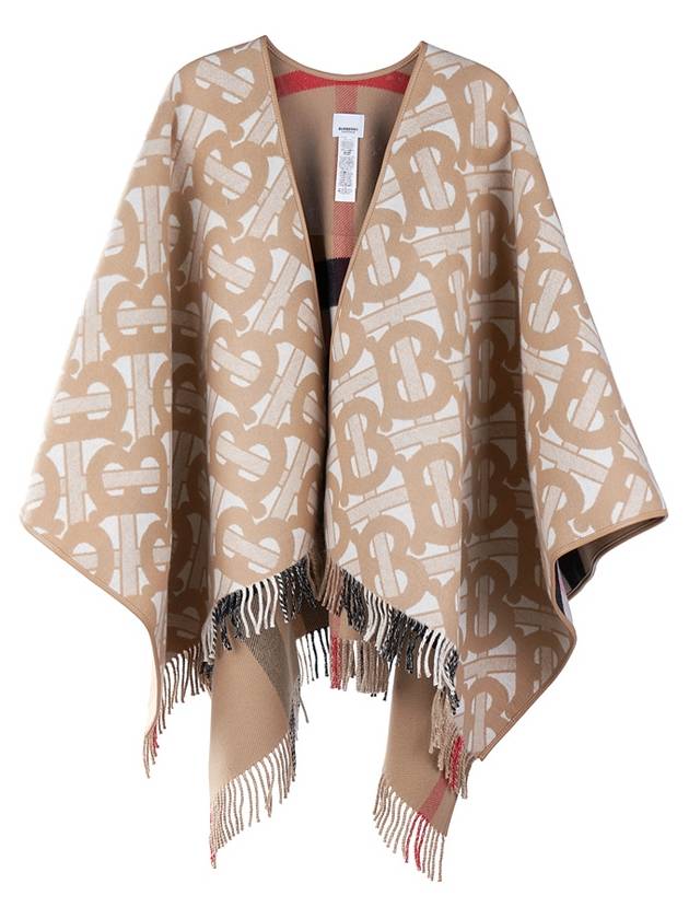 Reversible TB Monogram Check Cape Beige - BURBERRY - BALAAN 3