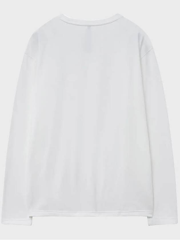 Brushed Crewneck Long Sleeve T-Shirt White - NOIRER - BALAAN 10