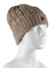 Triomphe Cable Knit Cashmere Beanie Light Taupe - CELINE - BALAAN 2