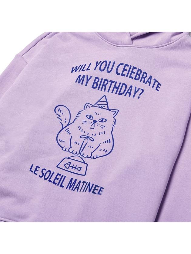 Birthday Cat Hoodies LAVENDER - LE SOLEIL MATINEE - BALAAN 3