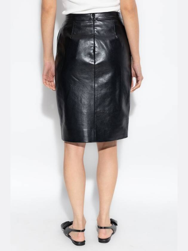 Anine Bing Leather Skirt Tyra, Women's, Black - ANINE BING - BALAAN 4