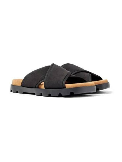 Brutus Cross Strap Sandals Black - CAMPER - BALAAN 2