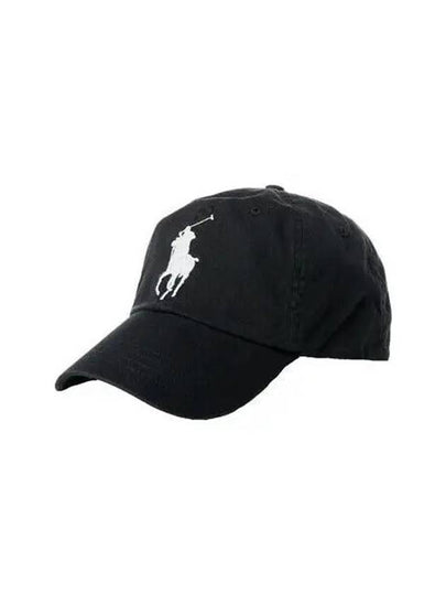 Big Pony Logo Ball Cap Black - POLO RALPH LAUREN - BALAAN 2