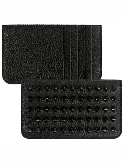 Credilou Spike Card Wallet Black - CHRISTIAN LOUBOUTIN - BALAAN 2