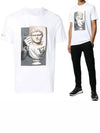 case plaster print short sleeve t-shirt white - NEIL BARRETT - BALAAN 2