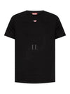 Men's T Diego D Patch Short Sleeve T-Shirt Black - DIESEL - BALAAN 2