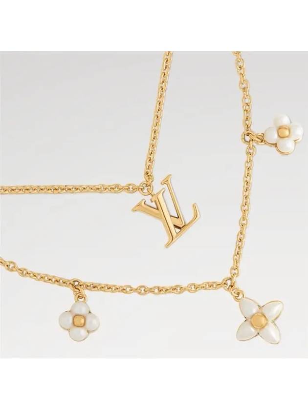 LV Floragram Necklace Gold - LOUIS VUITTON - BALAAN 3