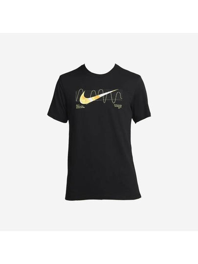 Men's Dri Fit Graphic Short Sleeve T-Shirt Black - NIKE - BALAAN 2