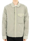 Chrome-R Zip-Up Over Long Sleeve Shirt Sage - CP COMPANY - BALAAN 3