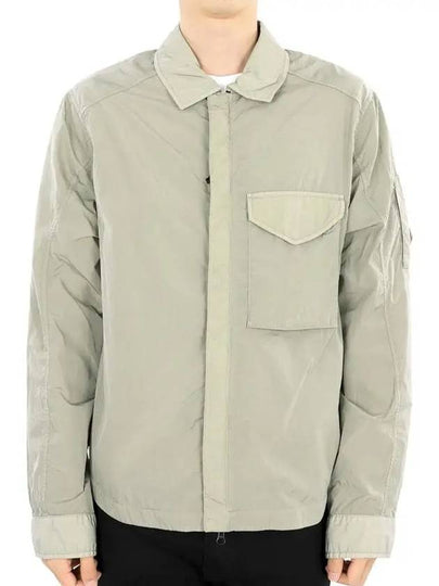 Chrome-R Zip-Up Over Long Sleeve Shirt Sage - CP COMPANY - BALAAN 2