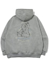 Thinking Bear Embroidery Hooded Zip-Up Gray - CPGN STUDIO - BALAAN 4