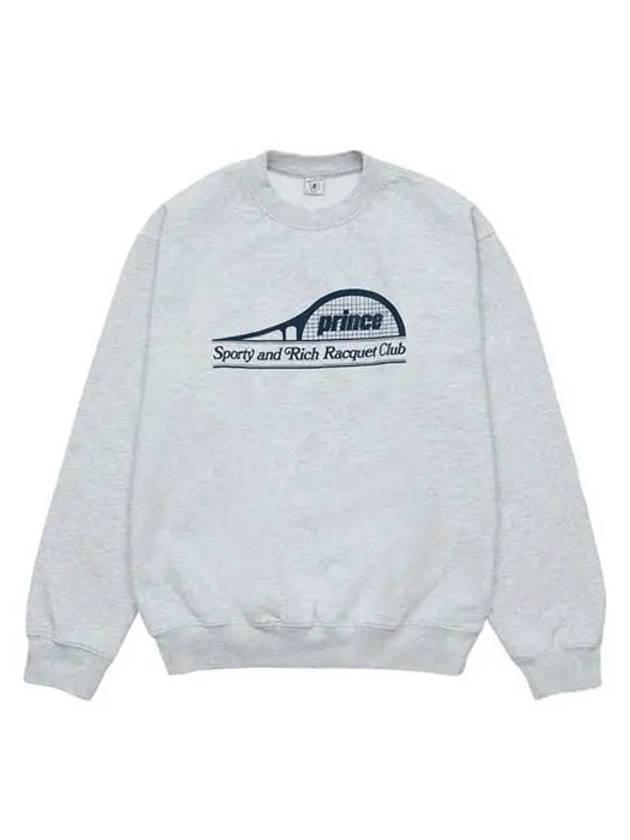 Racquet Print Sweatshirt Grey - SPORTY & RICH - BALAAN 2