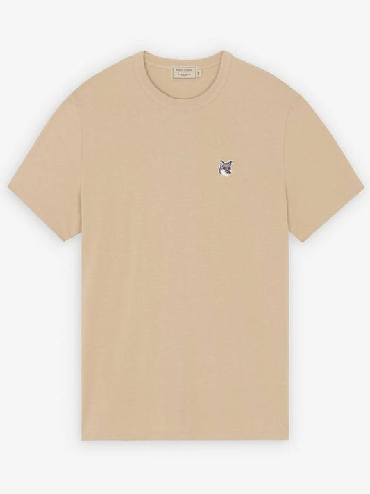 22SS Gray Fox Patch Short Sleeve T-Shirt GM00144KJ0008 - MAISON KITSUNE - BALAAN 2