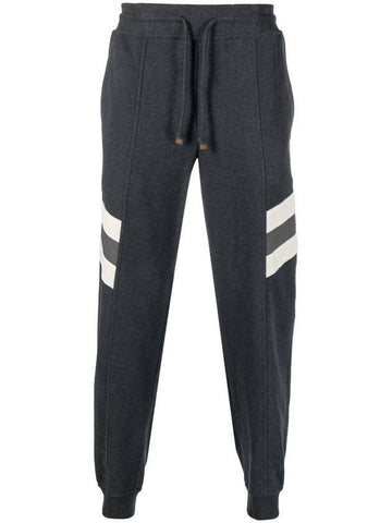 Side Stripe Jogger Track Pants Dark Grey - BRUNELLO CUCINELLI - BALAAN 1