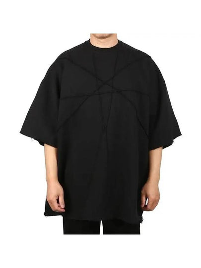 Dark Shadow Jumbo Crew Neck Cotton Short Sleeve T-Shirt Black - RICK OWENS - BALAAN 2