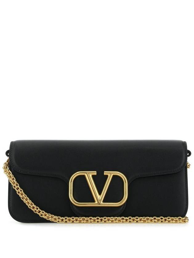 Loco Leather Shoulder Bag Black - VALENTINO - BALAAN 2