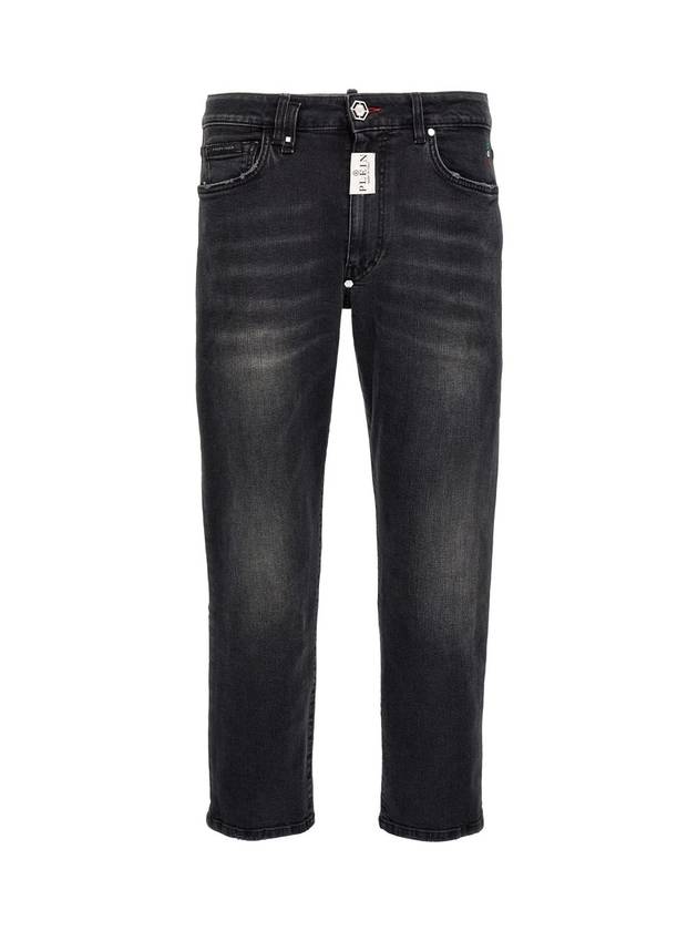 cotton skinny jeans black - PHILIPP PLEIN - BALAAN 1