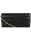 Intrecciato Chain Long Wallet Black - BOTTEGA VENETA - BALAAN 2