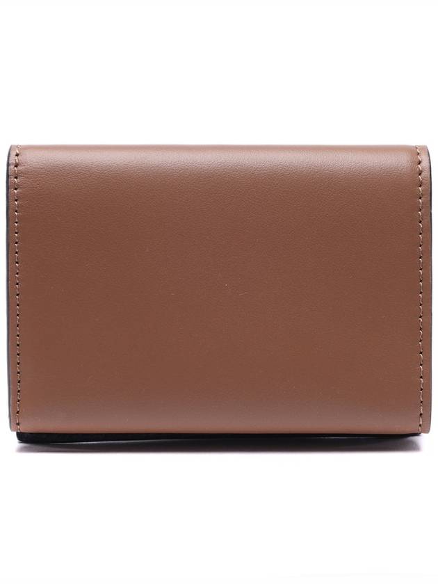 Saffiano Leather Tri-fold Half Wallet Green - MARNI - BALAAN 5