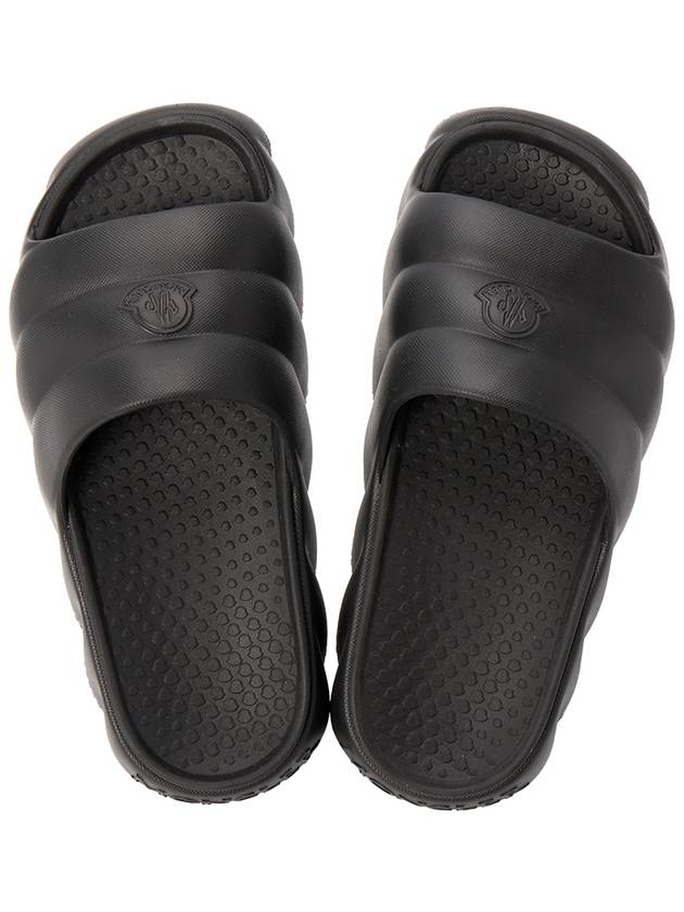 LILO Slide Slippers Black - MONCLER - BALAAN.