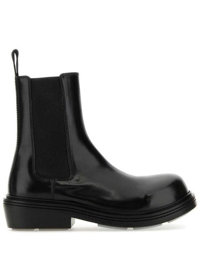 Fireman Chelsea Leather Ankle Boots Black - BOTTEGA VENETA - BALAAN 2