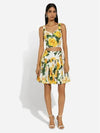 Floral Motif Pleated Skirt Yellow - DOLCE&GABBANA - BALAAN 3