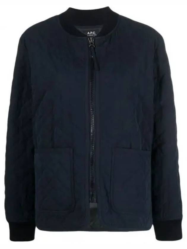 Elea Quilting Zip-Up Jacket Navy - A.P.C. - BALAAN 2