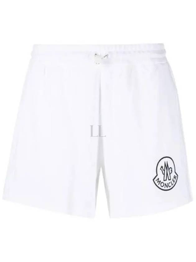 Women's Logo Print Track Shorts White - MONCLER - BALAAN 2