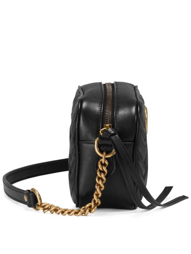 GG Marmont Zip Top Matelasse Mini Cross Bag Black - GUCCI - BALAAN 9