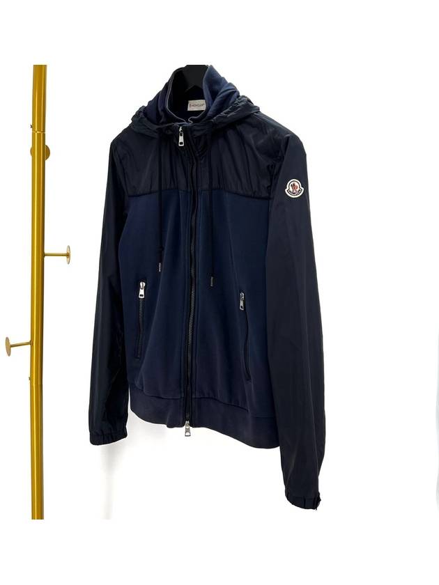 Zip up windbreaker hooded jacket navy L size - MONCLER - BALAAN 1