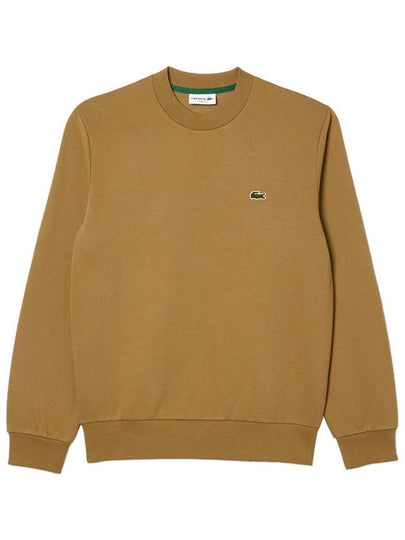 Logo Patch Crewneck Sweatshirt Brown - LACOSTE - BALAAN 2