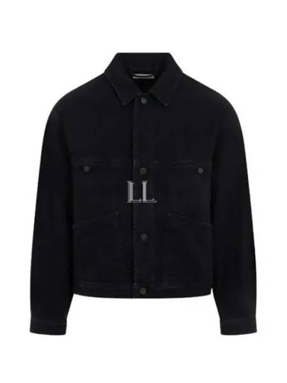 pocket button cotton denim jacket navy - LEMAIRE - BALAAN 2