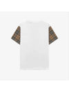 Vintage Check Sleeve Short Sleeve T-Shirt White - BURBERRY - BALAAN 3